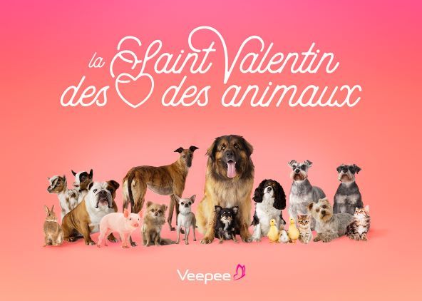 LE 14 FEVRIER ON VA SUR VEEPEE POUR L'AMOUR DES ANIMAUX !